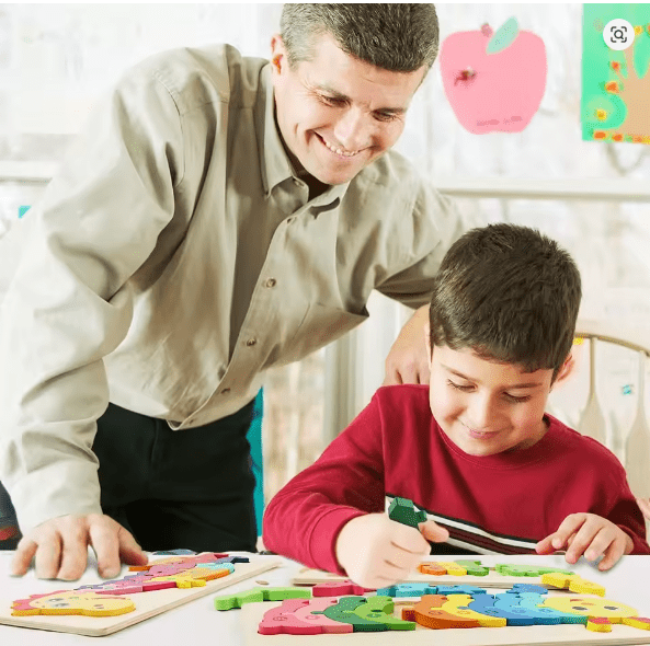 Puzzle en bois - MacaronPuzzle™ - Bus - Le Merveilleux Monde de l'Enfance