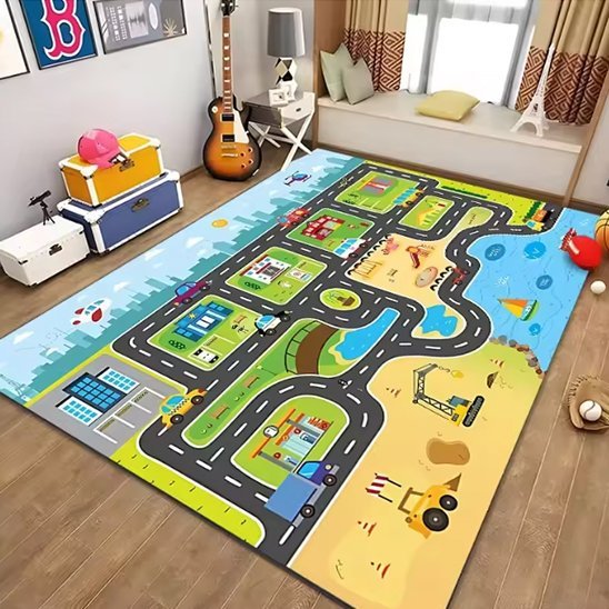 Tapis circuit voiture | Aventure Kids - Le Merveilleux Monde de l’Enfance