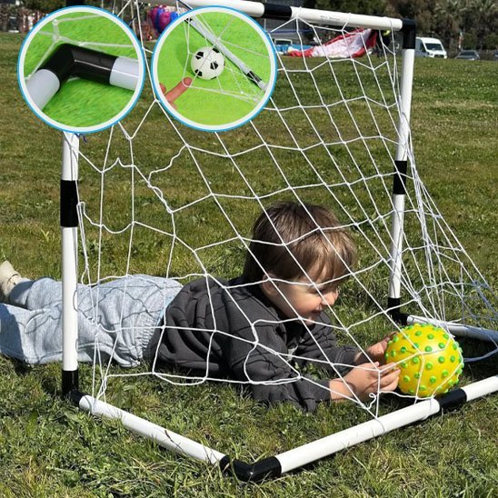 Cage de foot enfant | Robuste & Facile à Installer - Le Merveilleux Monde de l’Enfance