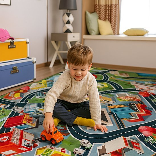 Tapis circuit voiture | Aventure Kids - Le Merveilleux Monde de l’Enfance