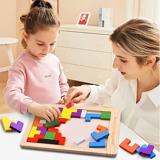Casse tete en bois | Puzzle Artisanal - Le Merveilleux Monde de l’Enfance