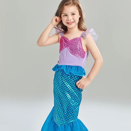 Déguisement sirène | Fantaisie Aquatique - Le Merveilleux Monde de l'Enfance