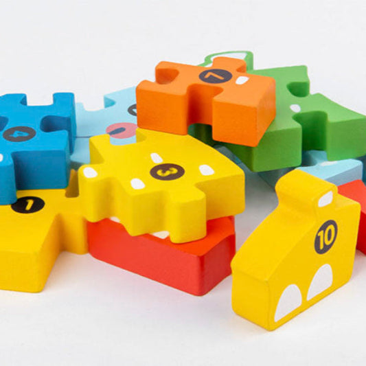 Puzzle en Bois - MacaronPuzzle™ - Crocodile