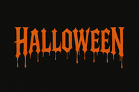 Halloween en lettres uniquement