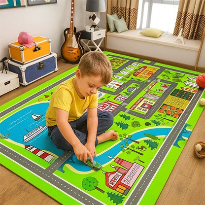 Tapis circuit voiture | Aventure Kids - Le Merveilleux Monde de l’Enfance